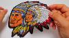 Indian Headdress Chief Native American Embroidered Patch