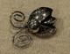 Joe Eby Geebies Hand Stamped Lady Bug 925 Sterling Silver Brooch Pin Sw 5.75 G