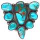 Jp Platero Pilot Mountain Turquoise Sterling Silver Butterfly Pin/brooch