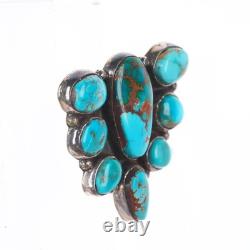JP Platero Pilot Mountain turquoise sterling silver butterfly pin/brooch