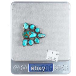 JP Platero Pilot Mountain turquoise sterling silver butterfly pin/brooch