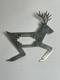 Joe Delgarito Navajo Native American Signed Sterling Deer Pin Brooch (r1)