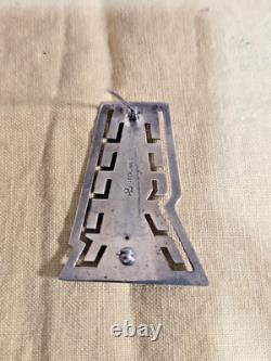 Joe & Lejeune Chavez Kewa JLC Sterling Azurite Charoite Sterling Silver Brooch