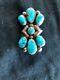 Julie O'lahi Bold Sleeping Beauty Turquoise Cluster Pin/necklace (zuni)