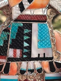Knifewing ZUNI Pin Pendant Eldred Martinez Silver Native Southwest