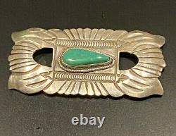 LINDA EUSTACE Cochiti Sterling Silver Turquoise Navajo Pin Pendant Belt Buckle