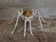 Large Native American Sterling Silver & Amber Spider Pin By Garfield