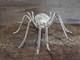 Large Native American Sterling Silver & Howlite Spider Pin By Garfield