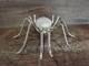 Large Native American Sterling Silver & Howlite Spider Pin By Garfield