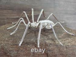 Large Native American Sterling Silver Spider Pin by Garfield