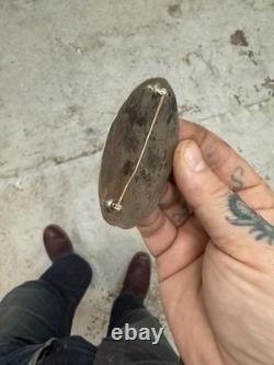 Large Vintage Early Navajo Handmade Brooch Pin
