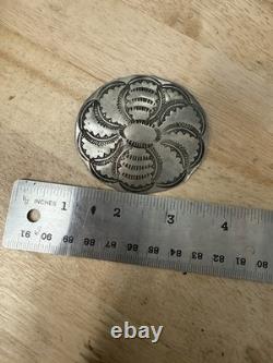 Large Vintage Early Navajo Handmade Brooch Pin