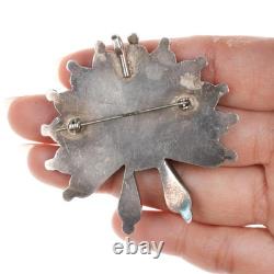 Large Vintage Zuni Indian Chief pendant/pin