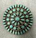 Larry Moses Begay Lmb Navajo 925 Sterling Turquoise Pendant/pin
