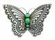 Lee Charley, Pin, Pendant, Butterfly, Gaspiete, Silver, Navajo Made, 2