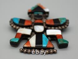 Little Joe Begay Ca. 1940's Navajo Silver Knifewing Pin CG Wallace