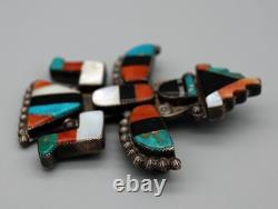 Little Joe Begay Ca. 1940's Navajo Silver Knifewing Pin CG Wallace