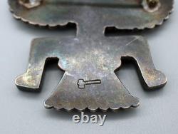 Little Joe Begay Ca. 1940's Navajo Silver Knifewing Pin CG Wallace