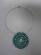 Lmb Larry Moses Begay Navajo Sterling Needlepoint Turquoise Pendant Pin Choker