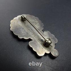 Lovely Vintage ZUNI Sterling Silver BLUE TURQUOISE Cluster FLOWER PIN/BROOCH