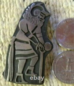 Magnificent Vintage Hopi Sterling Silver Overlay Kachina Pin Native American