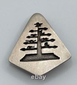 Mark Jimenez Apache Comanche Sterling Silver Tree Design Brooch Pin