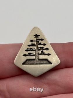 Mark Jimenez Apache Comanche Sterling Silver Tree Design Brooch Pin