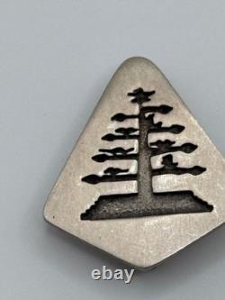 Mark Jimenez Apache Comanche Sterling Silver Tree Design Brooch Pin