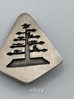 Mark Jimenez Apache Comanche Sterling Silver Tree Design Brooch Pin