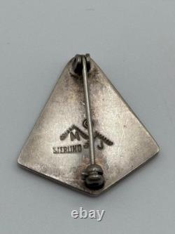 Mark Jimenez Apache Comanche Sterling Silver Tree Design Brooch Pin