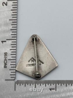 Mark Jimenez Apache Comanche Sterling Silver Tree Design Brooch Pin