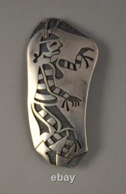 Mitchell Sockyma Vintage Hopi Sterling Silver Pin Koshare Clown Hopi Crafts