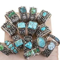 NATIVE AMERICAN JEWELRY LOT Sterling Silver Vintage Old Pawn Antique Turquoise
