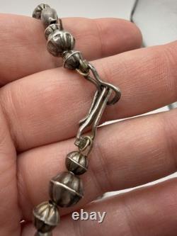 Native American Cluster Turquoise Brooch Pendant Sterling Silver Signed H. Jim