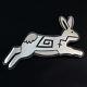 Native American Gerald Honwytewa Lomaventema Sterling Silver Rabbit Pin Lda39