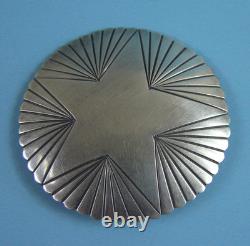 Native American Kewa R Coriz (Raymond) Sterling Silver Brooch Pin (Th)