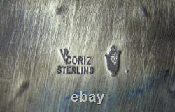 Native American Kewa R Coriz (Raymond) Sterling Silver Brooch Pin (Th)