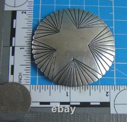 Native American Kewa R Coriz (Raymond) Sterling Silver Brooch Pin (Th)