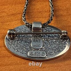 Native American Kewa Sterling Silver Pendant/Pin By Roderick & Marilyn Tenorio