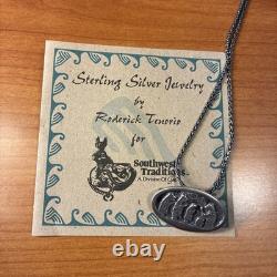 Native American Kewa Sterling Silver Pendant/Pin By Roderick & Marilyn Tenorio
