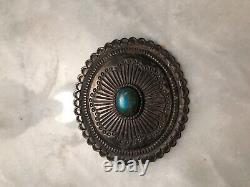 Native American Navajo Jewelry Brooch / Pin P. Shorty