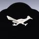 Native American Navajo Sterling Silver Roadrunner Pin By Allison Manuelito