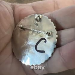Native American Navajo Turquoise Cluster Pendant Or Pin Brooches Handmade #C