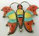 Native American Pin/pendant Butterfly 2-3/4 X 2-1/2 Marked D