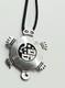 Native American Santo Domingo Turtle Necklace Pendant Pin 925 14k Joseph D Coriz