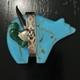 Native American Signed Carolyn Pollack Sterling Silver Turquoise Bear Brooch Pin