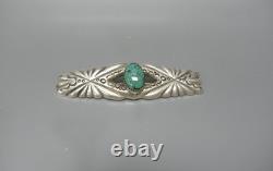 Native American Silver & Turquois Brooch Pin Signed Emma Lincoln 3-1/4 Native American Silver & Turquois Brooch Pin Signed Emma Lincoln 3-1/4