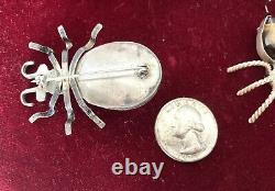 Native American Spider Brooch/bracelet, Insect Bug Jewelry Turquoise/Sterling