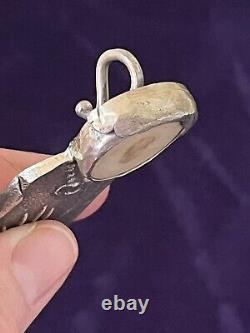 Native American Sterling Silver Cast Brooch Pendant Anthony LAVATO 42+ Grams