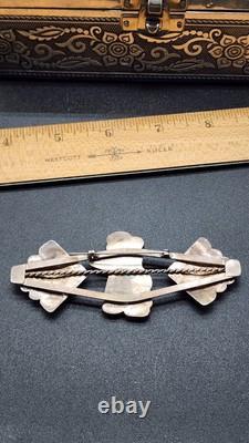 Native American Sterling Silver Kachina Bar Pin 4 Vintage